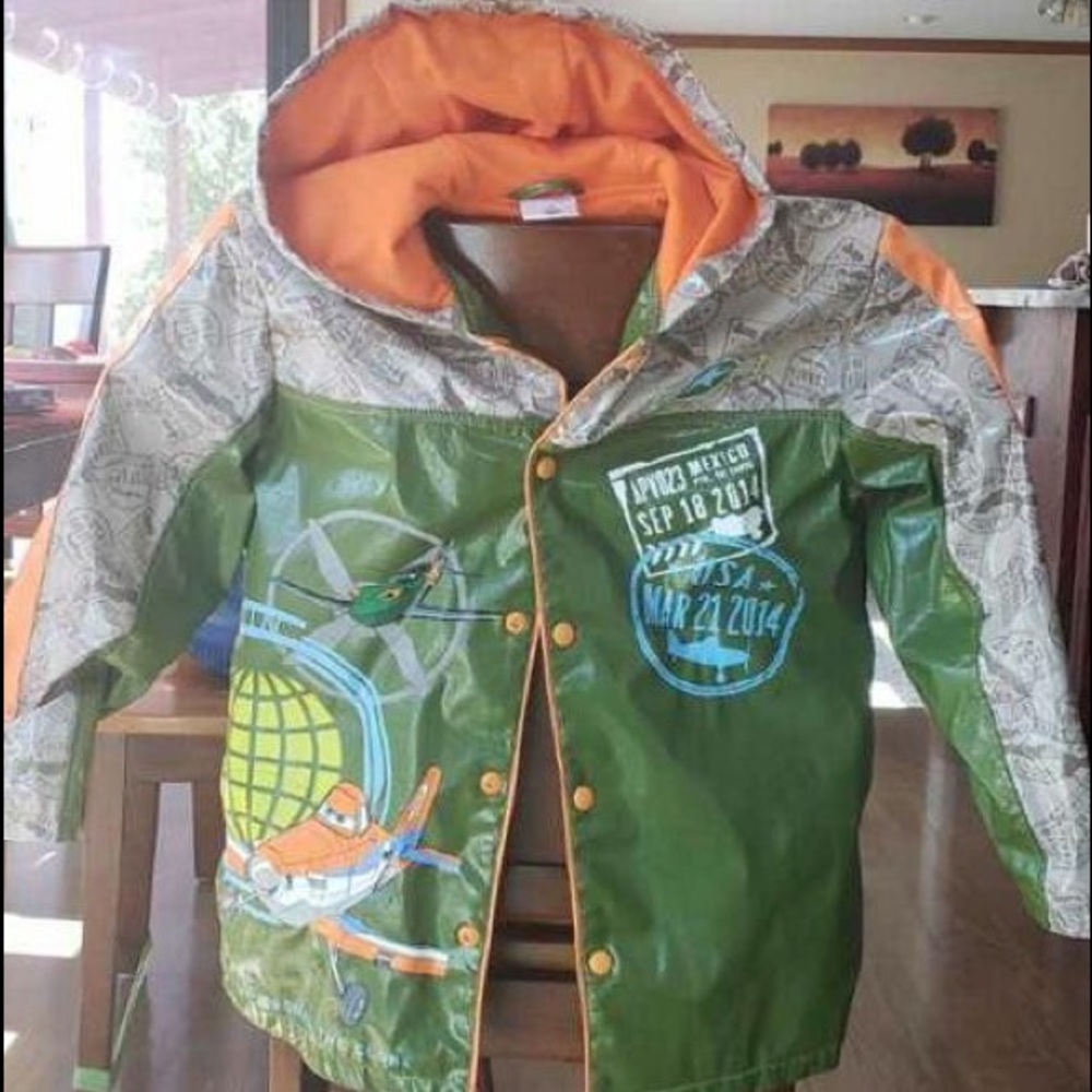 Planes theme raincoat